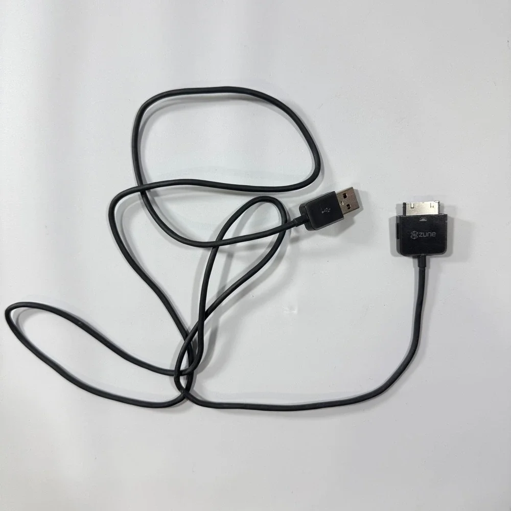 VTG Microsoft Zune USB Sync Charge Cable Retro MP3 Player Accessory Y2K Tech